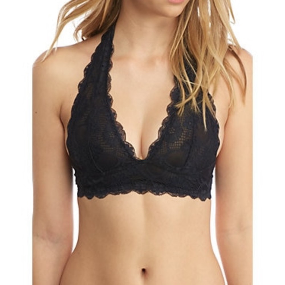 Free People Galloon Lace Halter Bra